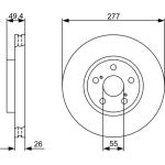 Bremsscheibe VA 0 986 479 340 Bremsscheibe VA 0 986 479 340