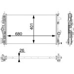 Kühler, Motorkühlung CR 927 000P Kühler, Motorkühlung CR 927 000P