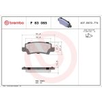 BREMBO Bremsklötze HA P 83 065 BREMBO Bremsklötze HA P 83 065