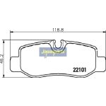 Japanparts Bremsbeläge PP-0528AF Japanparts Bremsbeläge PP-0528AF