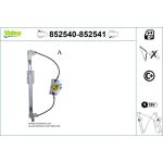 Valeo Fensterheber 852540 Valeo Fensterheber 852540