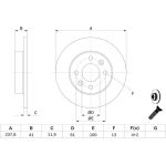 Bremsscheibe VA 0 986 478 105 Bremsscheibe VA 0 986 478 105