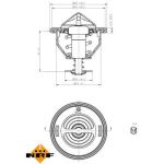 NRF Thermostat, Kühlmittel 725092 NRF Thermostat, Kühlmittel 725092