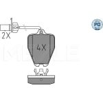 025 214 5418/PD MEYLE Bremsbelagsatz VW A4 S4 Quattro 97-/A6 97 025 214 5418/PD MEYLE Bremsbelagsatz VW A4 S4 Quattro 97-/A6 97