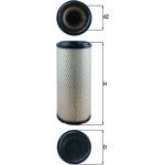LX 2959 MAHLE Luftfilter LX 2959, Filtereinsatz, Höhe 313 mm – u. a. für Landini Series 1, New Holland Workmaster, Case Ih Farmall – OE Nummer 8050800 - l LX 2959 MAHLE Luftfilter LX 2959, Filtereinsatz, Höhe 313 mm – u. a. für Landini Series 1, New Holland Workmaster, Case Ih Farmall – OE Nummer 8050800 - l
