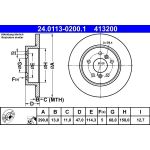 Bremsscheibe Nissan T. Qashqai 1.2-1.6 Dig-T 13 24.0113-0200.1 Bremsscheibe Nissan T. Qashqai 1.2-1.6 Dig-T 13 24.0113-0200.1