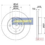 Japanparts Bremsscheibe DP-0200C