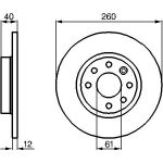 Bosch Bremsscheibe Vorderachse 0 986 478 386 Bosch Bremsscheibe Vorderachse 0 986 478 386