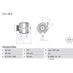 Bosch Lichtmaschine 0 986 038 380 Bosch Lichtmaschine 0 986 038 380