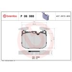 BREMBO Bremsklötze VA P 06 088 BREMBO Bremsklötze VA P 06 088