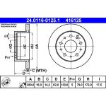 Bremsscheibe Fiat T.Ducato 94 24.0116-0125.1 Bremsscheibe Fiat T.Ducato 94 24.0116-0125.1