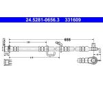 ATE Bremsschlauch 24.5281-0656.3 ATE Bremsschlauch 24.5281-0656.3