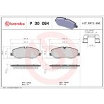 BREMBO Bremsklötze VA P 30 084 BREMBO Bremsklötze VA P 30 084