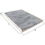 LAK 469 MAHLE Innenraumfilter 469, Aktivkohlefilter, 248 x 181 x 20 mm – u. a. für Renault Koleos I (HY_) – OE Nummer 272770840R - l LAK 469 MAHLE Innenraumfilter 469, Aktivkohlefilter, 248 x 181 x 20 mm – u. a. für Renault Koleos I (HY_) – OE Nummer 272770840R - l