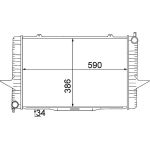 MAHLE Kühler, Motorkühlung CR 1543 000S MAHLE Kühler, Motorkühlung CR 1543 000S