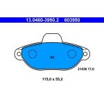 Bremsbelagsatz Fiat P. Panda/Punto 1.1-1.2 93 13.0460-3950.2 Bremsbelagsatz Fiat P. Panda/Punto 1.1-1.2 93 13.0460-3950.2