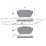 TX 12-482 TOMEX brakes Bremsbelagsatz, Scheibenbremse TX 12-482 TX 12-482 TOMEX brakes Bremsbelagsatz, Scheibenbremse TX 12-482
