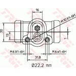 TRW Bremsrolle BWH311 TRW Bremsrolle BWH311