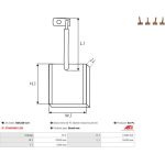 Kohlebürste, Starter BSX220-221 Kohlebürste, Starter BSX220-221