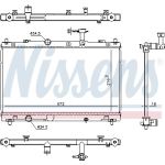 Nissens Wasserkühler PKW 606736 Nissens Wasserkühler PKW 606736
