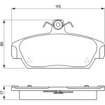 Bosch Bremsbelagsatz 0 986 424 092