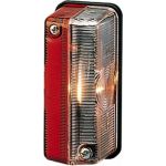 HELLA Umrissleuchte glasklar/rot für seitlich-rückwärtigen Anbau ohne Glühlampe – 2XS 005 020-002