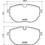 BREMBO Bremsklötze VA P 85 187