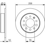 Bremsscheibe HA 0 986 479 697 Bremsscheibe HA 0 986 479 697