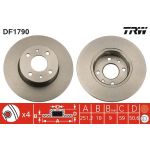 Bremsscheibe Fiat T. Stilo 01-/Multipla/Bravo 07-/Lybra DF1790 Bremsscheibe Fiat T. Stilo 01-/Multipla/Bravo 07-/Lybra DF1790