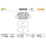 Valeo Bremsbelagsatz 302338 Valeo Bremsbelagsatz 302338