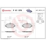 BREMBO Bremsklötze VA P 61 078