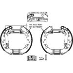 Satz Bremsbacken Fiat Grande Punto/Linea 05- (228.6X42) 84065400 Satz Bremsbacken Fiat Grande Punto/Linea 05- (228.6X42) 84065400