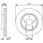 Bremsscheibe 0 986 479 R58 Bremsscheibe 0 986 479 R58
