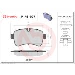 BREMBO Bremsklötze HA P A6 027 BREMBO Bremsklötze HA P A6 027