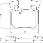 Bosch Bremsbelagsatz 0 986 494 421 Bosch Bremsbelagsatz 0 986 494 421