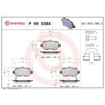 BREMBO Bremsklötze Xtra HA P 59 038X