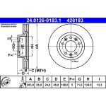 Bremsscheibe Citroen P. C4 1.2-2.0 13 24.0126-0183.1 Bremsscheibe Citroen P. C4 1.2-2.0 13 24.0126-0183.1