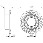 Bosch Bremsscheibe 0 986 479 V18
