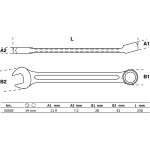 BGS Maul-Ringschlüssel SW 19 mm 30569