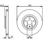 Bosch Bremsscheibe Vorderachse 0 986 479 464 Bosch Bremsscheibe Vorderachse 0 986 479 464