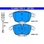 Bremsbelagsatz Citroen P. C5 1.6-2.0 Hdi 08 13.0460-7252.2 Bremsbelagsatz Citroen P. C5 1.6-2.0 Hdi 08 13.0460-7252.2