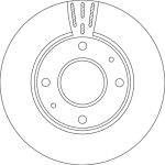 TRW Bremsscheibe DF4698 TRW Bremsscheibe DF4698