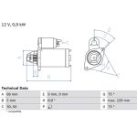 Bosch Starter 0 986 014 350 Bosch Starter 0 986 014 350