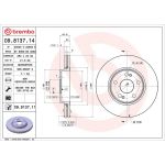 72 481 034 Bremsscheibe VA 09.8137.14 72 481 034 Bremsscheibe VA 09.8137.14