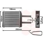 VAN WEZEL Wärmetauscher, Innenraumheizung 81006024 VAN WEZEL Wärmetauscher, Innenraumheizung 81006024
