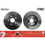 TRW Bremsscheibe DF2724 TRW Bremsscheibe DF2724