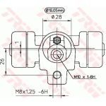 TRW Radbremszylinder BWD138 TRW Radbremszylinder BWD138