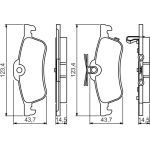 Bosch Bremsbelagsatz 0 986 495 359 Bosch Bremsbelagsatz 0 986 495 359