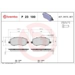 BREMBO Bremsklötze VA P 23 100 BREMBO Bremsklötze VA P 23 100