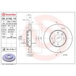 Brembo Bremsscheibe Vorderachse 09.A149.11 Brembo Bremsscheibe Vorderachse 09.A149.11
